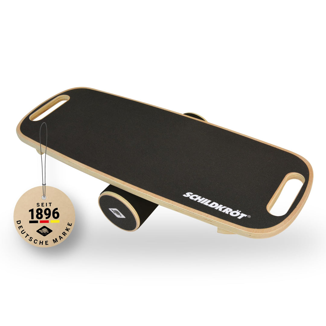 Schildkröt Wooden Balance Board aus Echtholz, Gleichgewichtsboard für Indoor-Surfen und Skaten, Core