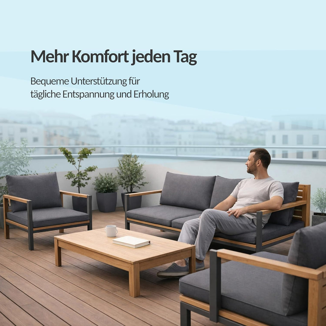 POKAR Loungekissen Sitzkissen Sitzauflagen Stuhl Stuhlkissen für Stuhl Rattanmöbel Gartenmöbel Kisse