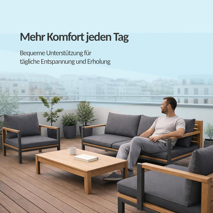 POKAR Loungekissen Sitzkissen Sitzauflagen Stuhl Stuhlkissen für Stuhl Rattanmöbel Gartenmöbel Kisse