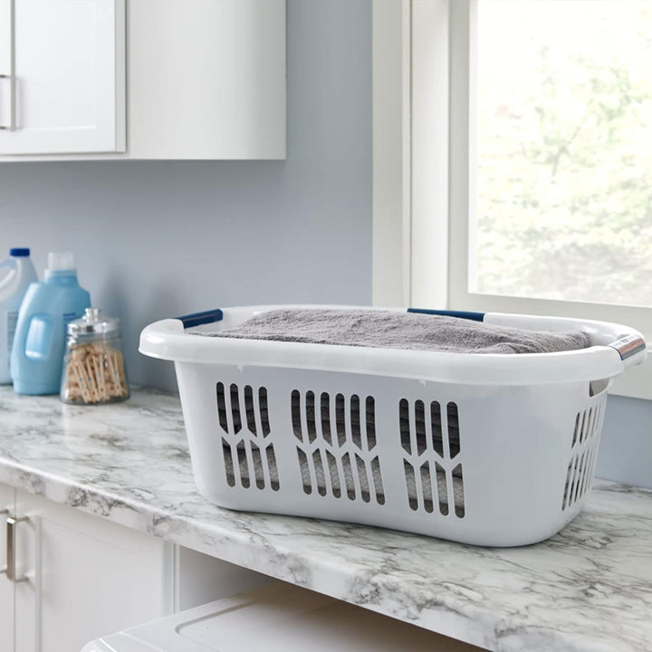 Rubbermaid FG299587WHTRB Wäschekorb, 2,1 Hülse Kleiner Hüftkorb., Kleiner Hüftkorb.