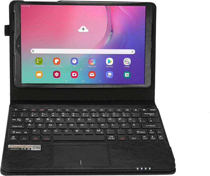 MQ für Galaxy Tab A 10.1 2019 - Bluetooth Tastatur Tasche mit Touchpad für Samsung Galaxy Tab A 10.1
