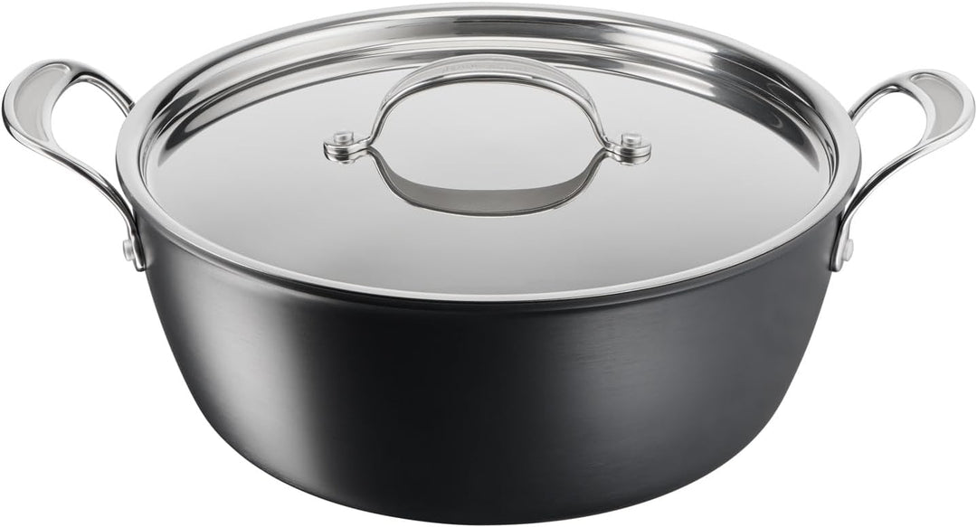 Tefal H91254 Jamie Oliver Batch-Cooking Set | Harteloxierter Kochtopf 30 cm | Antihaftversiegelung |