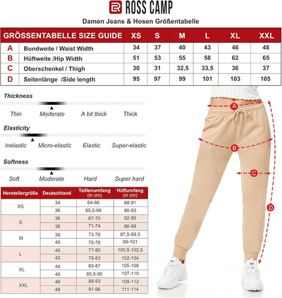 Jogginghose Damen - Sporthose Frauen Baumwolle, Trainingshose Fitness High Waist, Sweatpants Slim Fi