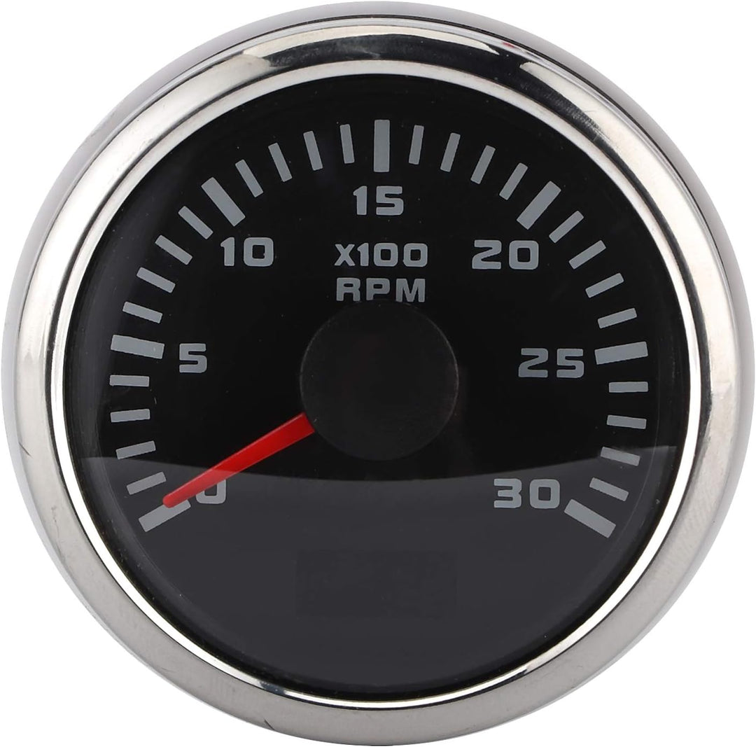 Drehzahlmesser, 2in 3000RPM Bootsdrehzahlmesser LCD-Display Autotacho für Auto Motorrad Engineering