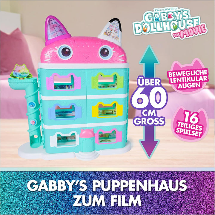 DREAMWORKS GABBY'S DOLLHOUSE: DER FILM - Puppenhaus zum Kinofilm, über 60 cm gross, mit Gabby-Figur