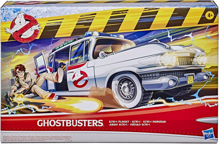 Ghostbusters Ecto-1 Fahrzeug zum 2020 Film mit Accessoires für Kinder ab 4 Jahren, Auto und Geschenk