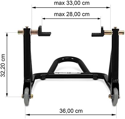 ConStands - Motorrad Montageständer für Kawasaki Z 800 Schwarz Hinten Standard Universal