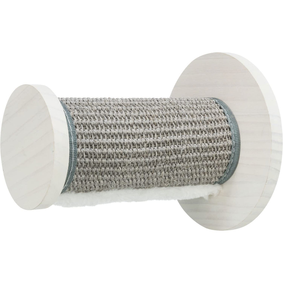 TRIXIE Kletterstufe zur Wandbefestigung, Sisal/Holz, Grau, Katze, 18x18x22 cm, Innenbereich