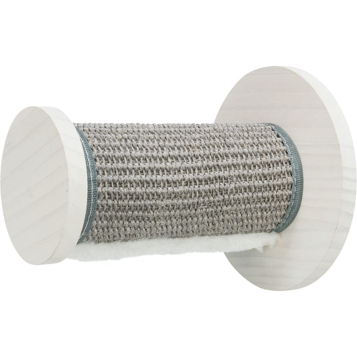 TRIXIE Kletterstufe zur Wandbefestigung, Sisal/Holz, Grau, Katze, 18x18x22 cm, Innenbereich