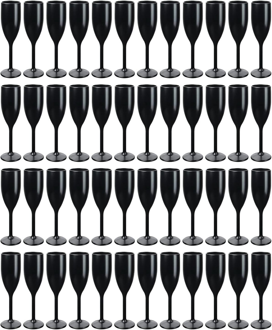 Schramm® Mehrweg Sektgläser in schwarz wählbar 6, 12, 24 oder 48 Stück 150 ml Champagner Glas Sektfl