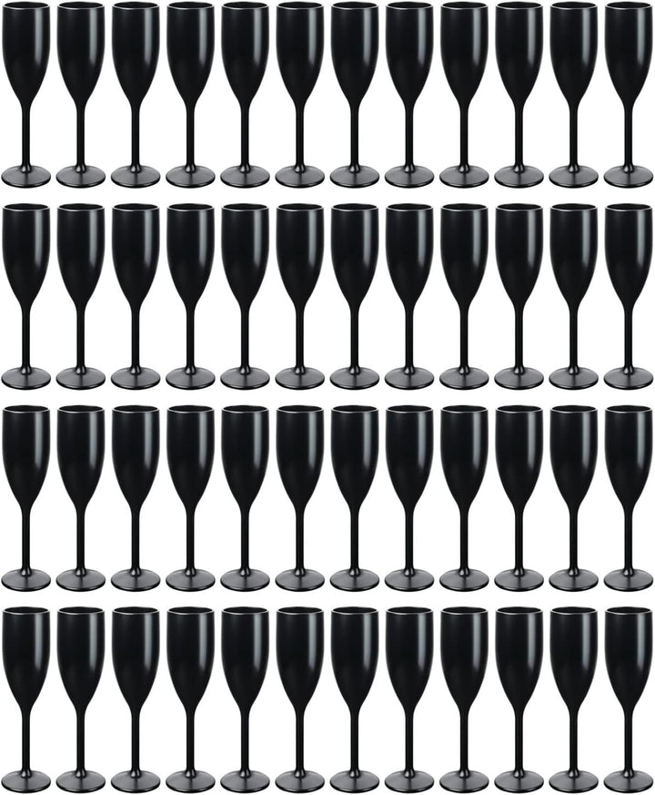 Schramm® Mehrweg Sektgläser in schwarz wählbar 6, 12, 24 oder 48 Stück 150 ml Champagner Glas Sektfl