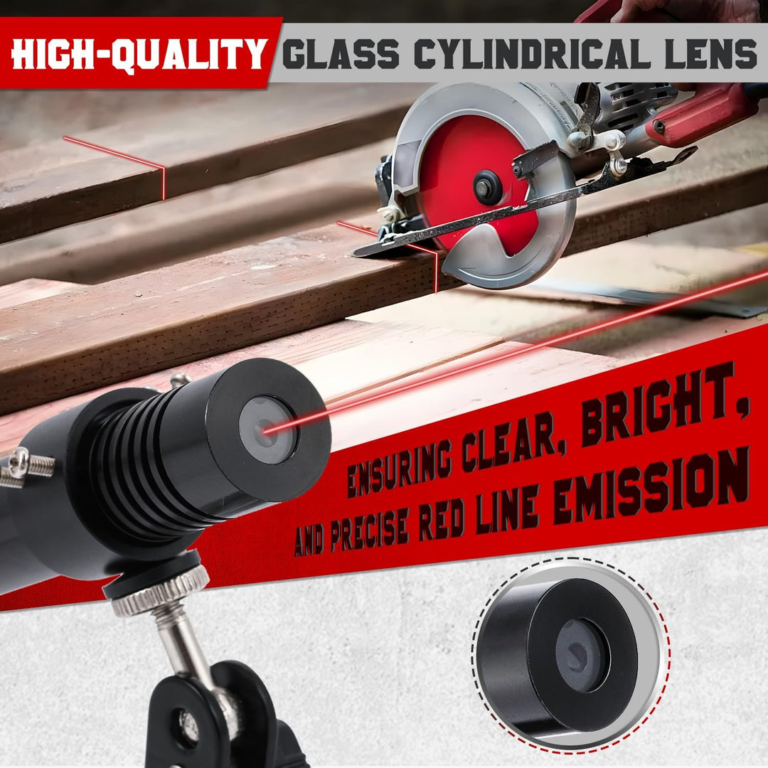 CGOLDENWALL Laser-Positionierlicht 635nm, mit Universalhalterung, Arbeitsbereich 8-10m, zur Position