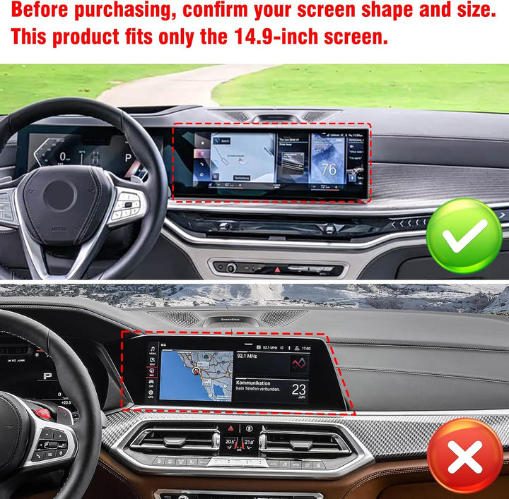 TTCR-II 14,9in Kompatibel mit Handyhalterung BMW X5 G05/X6 G06/X7 G07 | X5 G05 Smartphone Handyhalte