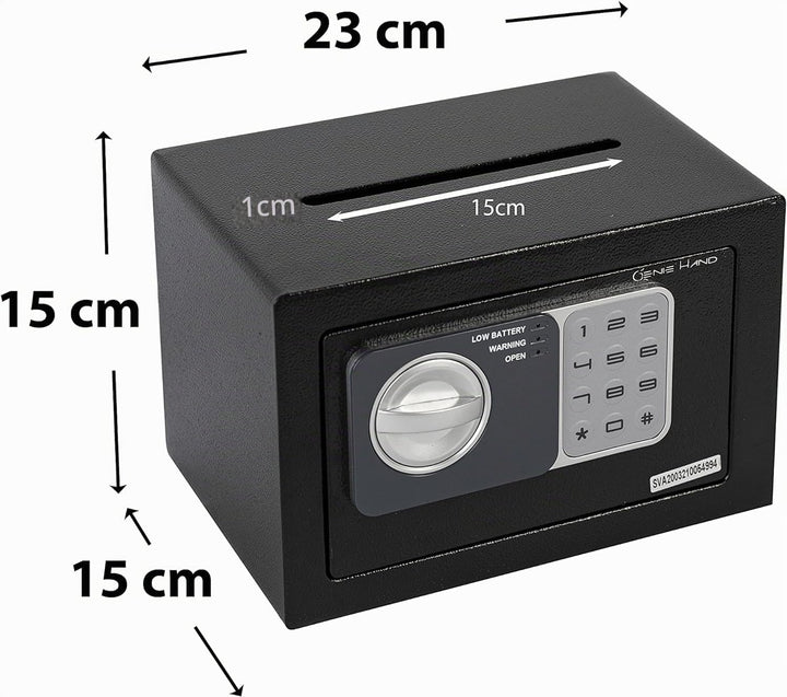 Genie Hand – Elektronischer Tresor Safe mit Einwurfschlitz – B-Klasse-Schloss – Anti-Bounce-Technolo
