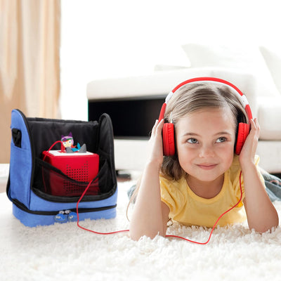 fridoli Kinderrucksack | Toniebox Tasche | blau | Akku Aufladen in der Tasche | bis zu 20 Toniefigur