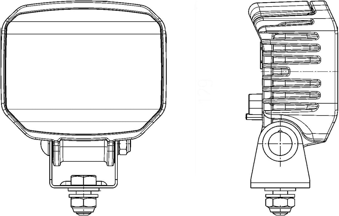 HELLA - LED-Arbeitsscheinwerfer - Power Beam 1000 - 12/24V - 850lm - Anbau/geschraubt - schwenkbarer
