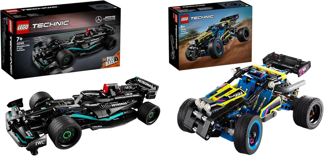 LEGO Technic Mercedes-AMG F1 W14 E Performance Pull-Back, Modell-Rennwagen & Technic Offroad Rennbug