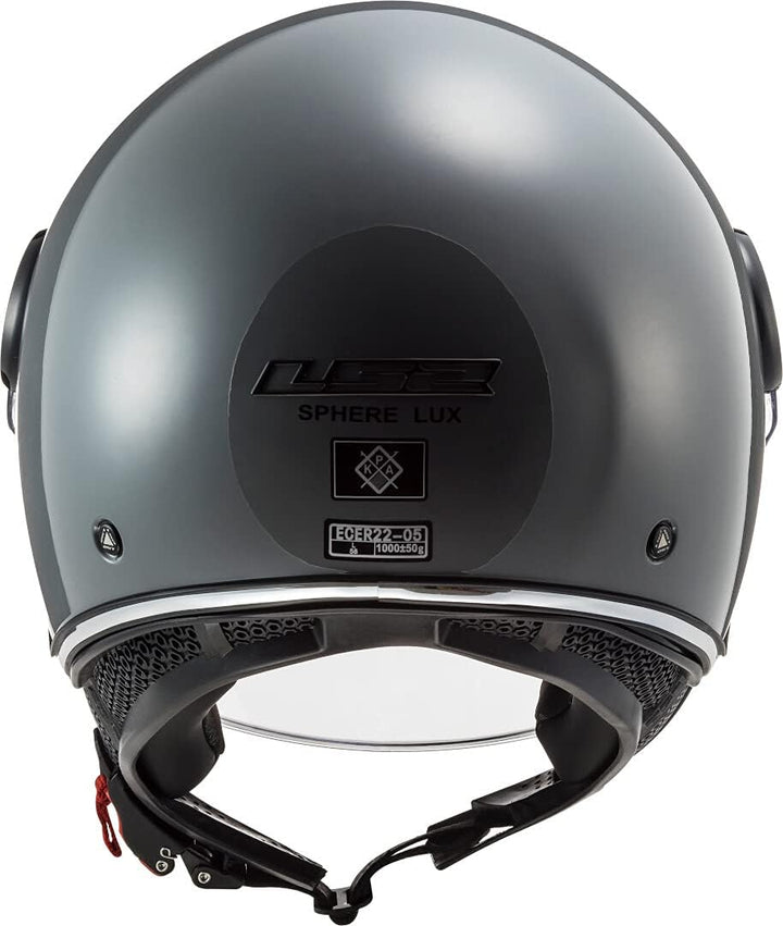 LS2 Jethelm LS2 Sphere Lux Nardo grau | Klares Visier | | Microlock-Verschluss | Polycarbonat | geei