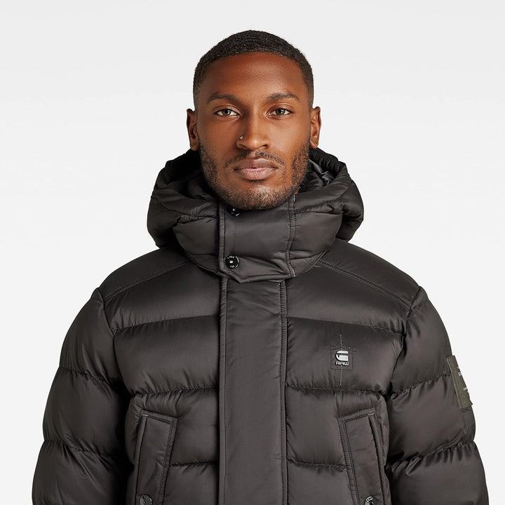 G-STAR Herren G-whistler Padded Hooded Parka Jackets XS Schwarz (dk black D20102-D199-6484), XS Schw