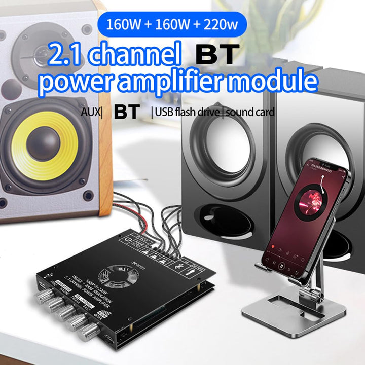 ZK AS21 Audio Verstärkerplatine DC16~38 V 2.1Channel Digitalverstärker Modul mit TPA3255 Chip 220W ~