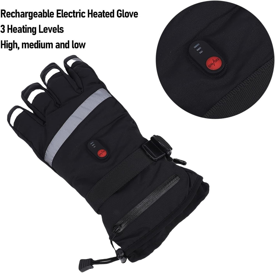 Sorandy Beheizte Hand Schuhe, Wiederaufladbare Batterie-Heizhandschuhe, 3-stufige Grosse Heizfläche,
