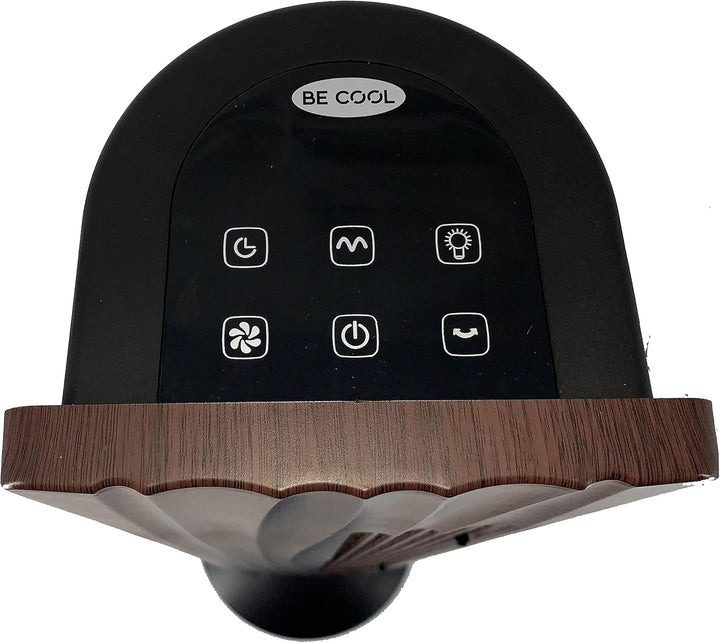 Be Cool Turm-Ventilator – Effektiver Lüfter für Innenbereich, 3 Geschwindigkeitsstufen, edle Holz-Op