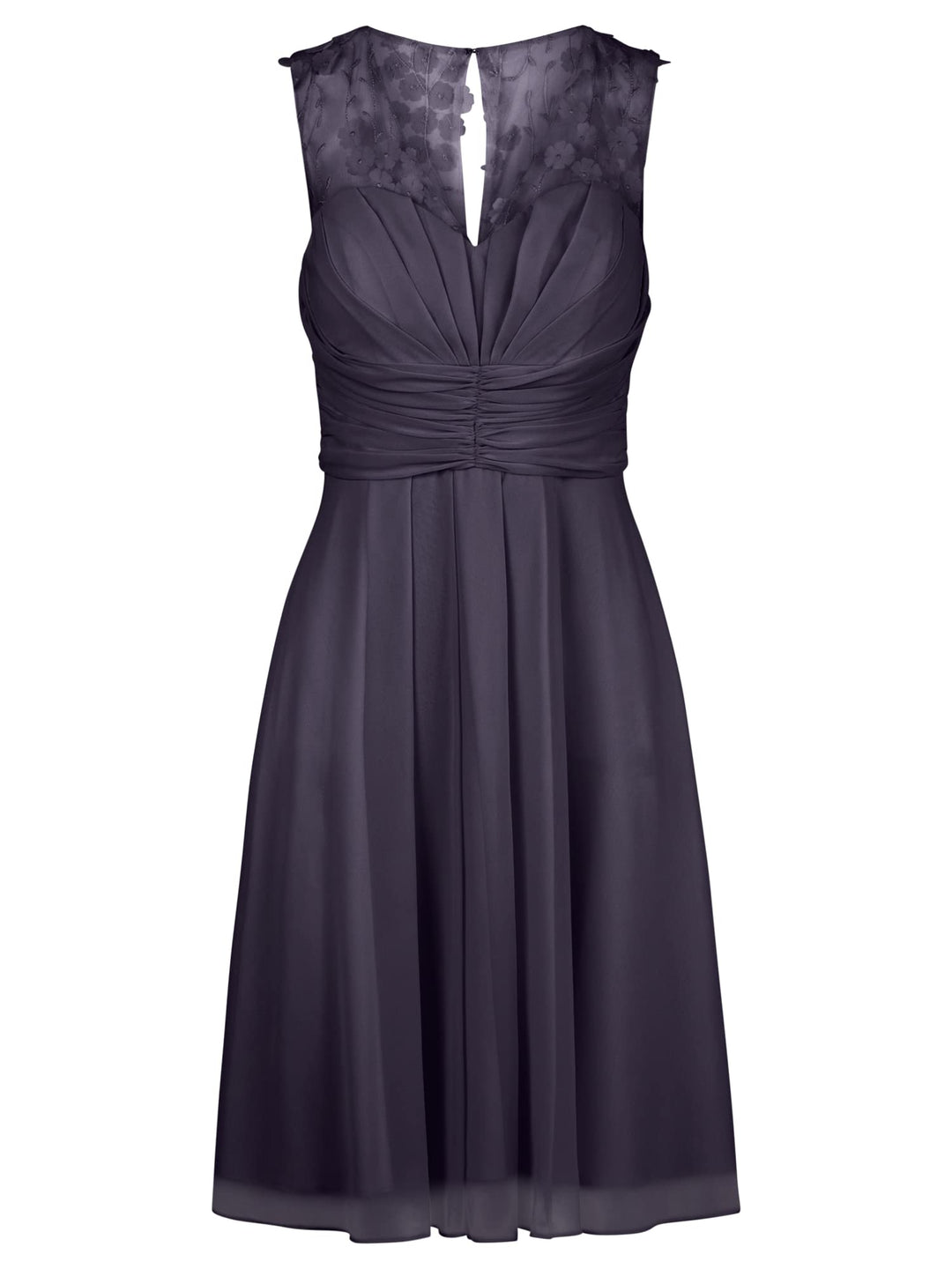 Damen Chiffonkleid Kleid, Navy