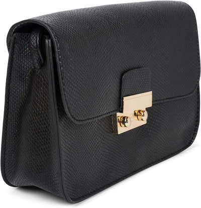 styleBREAKER Damen Crossbody Clutch in Schlangen Optik, Umhängetasche, Schultertasche, Tasche 020122