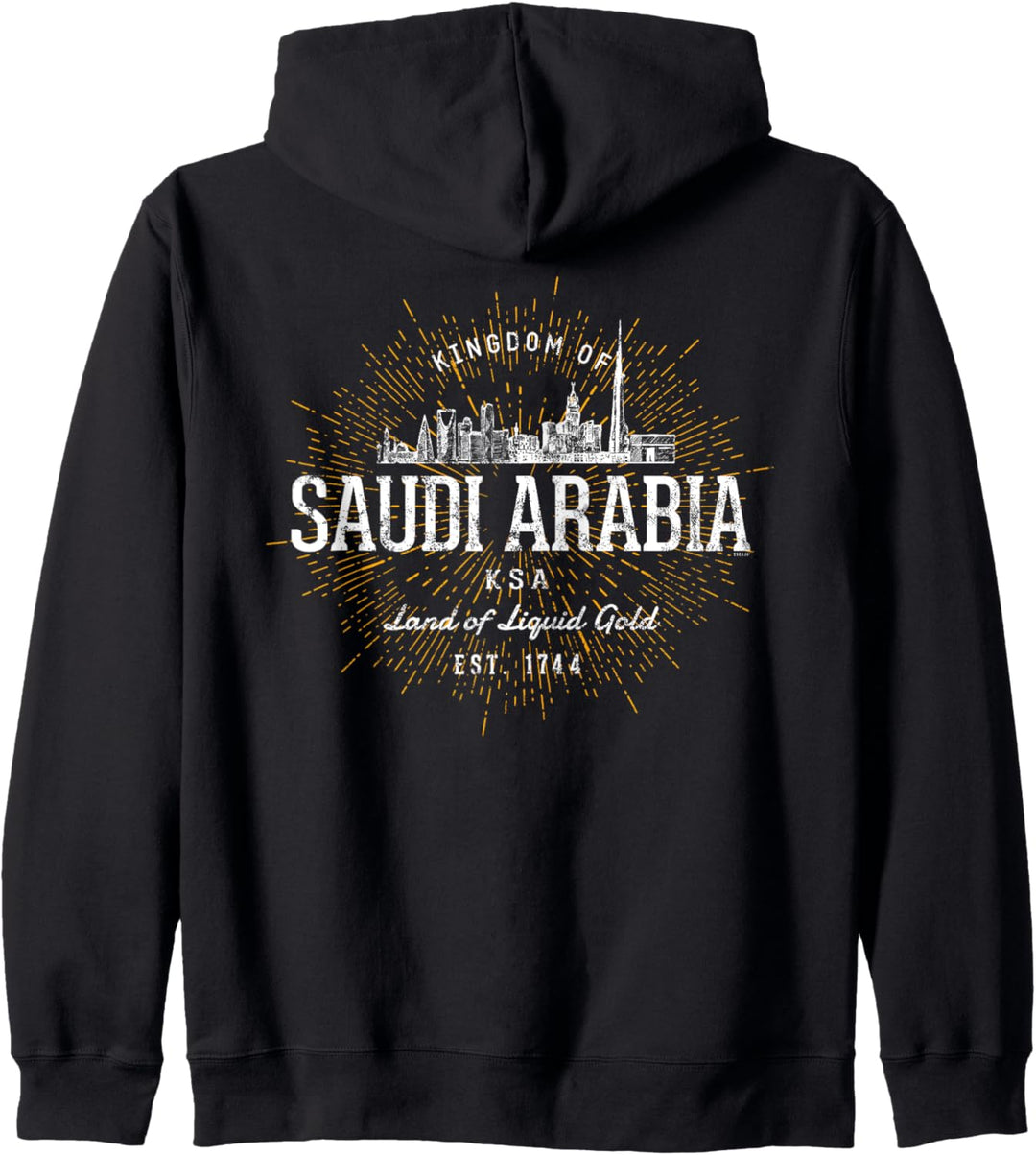 Vintage Stil Retro Saudi Arabien Kapuzenjacke