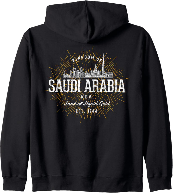 Vintage Stil Retro Saudi Arabien Kapuzenjacke