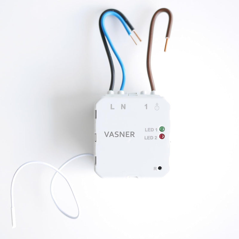 VASNER Funk Raumthermostat Set VFTB-US Unterputz für Infrarotheizung, digital, bis 9 Empfänger, prog