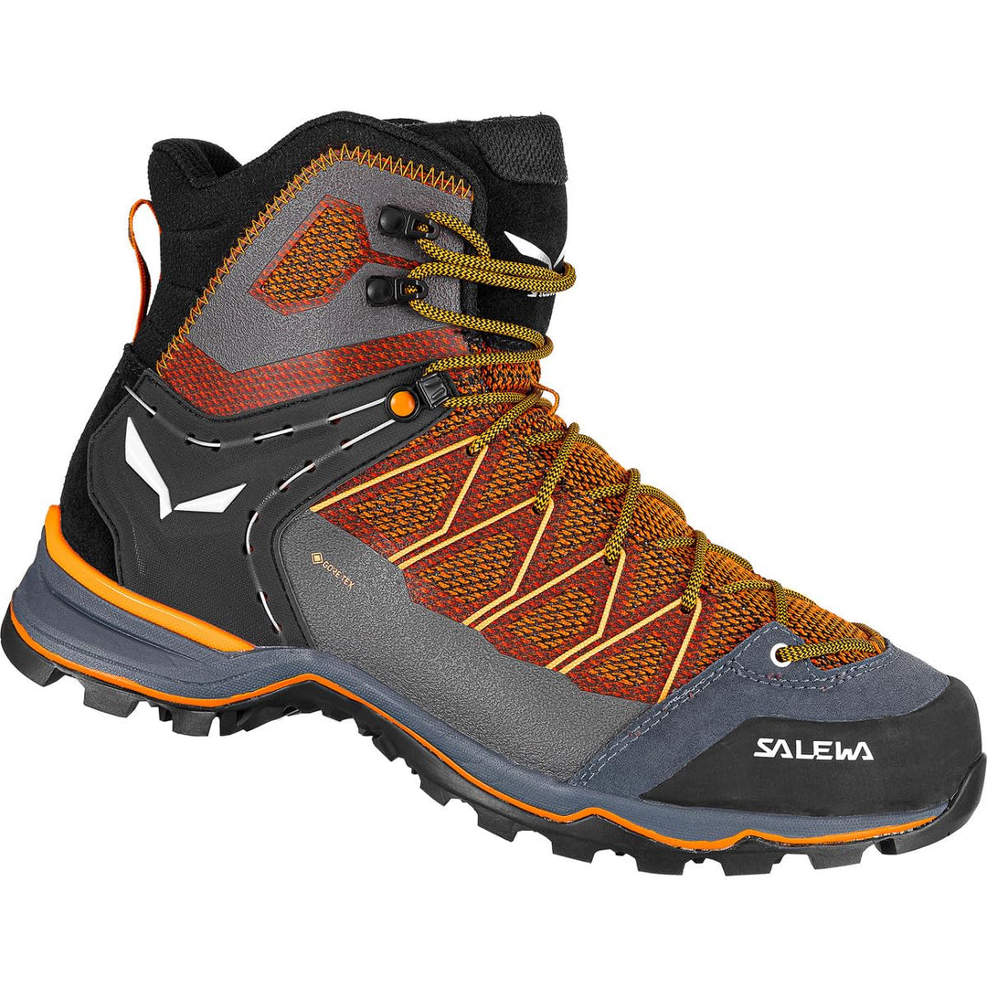 Salewa Herren Ms MTN Trainer Lite Mid GTX Trekking-& Wanderstiefel 42.5 EU Black Out Carrot, 42.5 EU