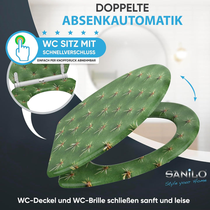 Sanilo WC Sitz mit Absenkautomatik, viele neue Toilettendeckel zur Auswahl, hochwertige Oberfläche,