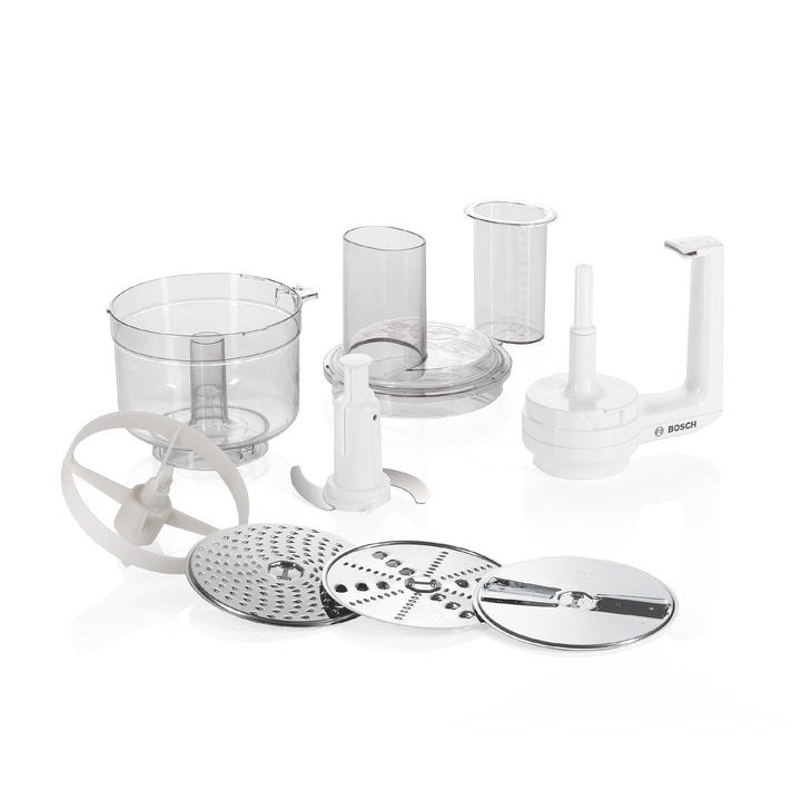 Bosch Multimixer MUZ5MM1, inklusive 3 Scheiben (Schneid-Wende-Scheibe, Raspel-Wendescheibe, Reibesch