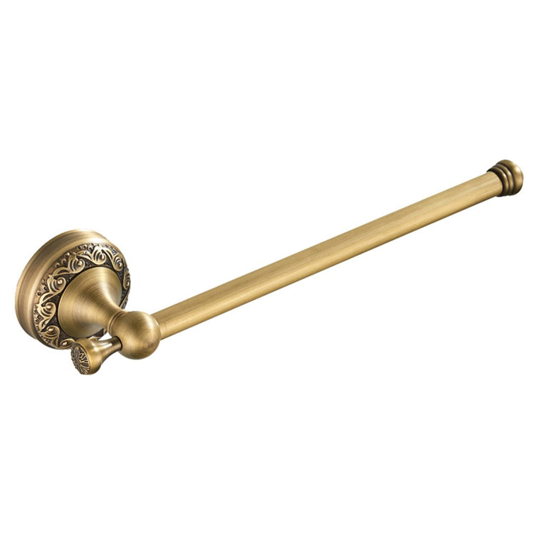 Flybath Handtuchhalter Antik Messing Vintage Exquisite Muster Carving Hanger Open Handtuchring für B