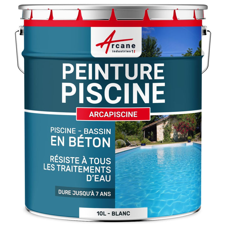 ARCANE INDUSTRIES Beton-Poolfarbe - ARCAPOOL Weiss - 10 L 10 L Weiss, 10 L Weiss