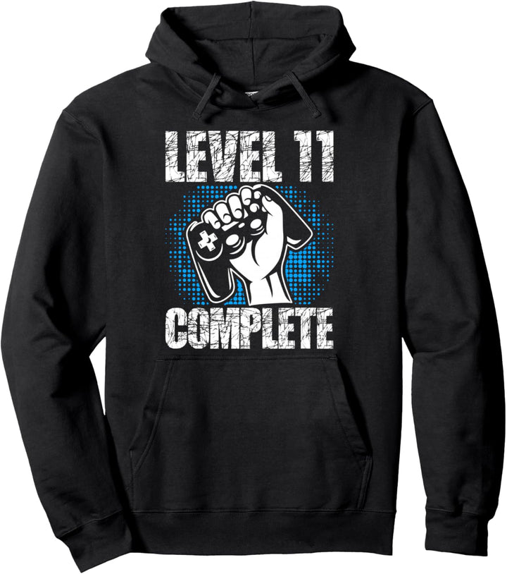 Level 11 Complete Geburtstag Junge 11 Jahre Video Gamer Pullover Hoodie