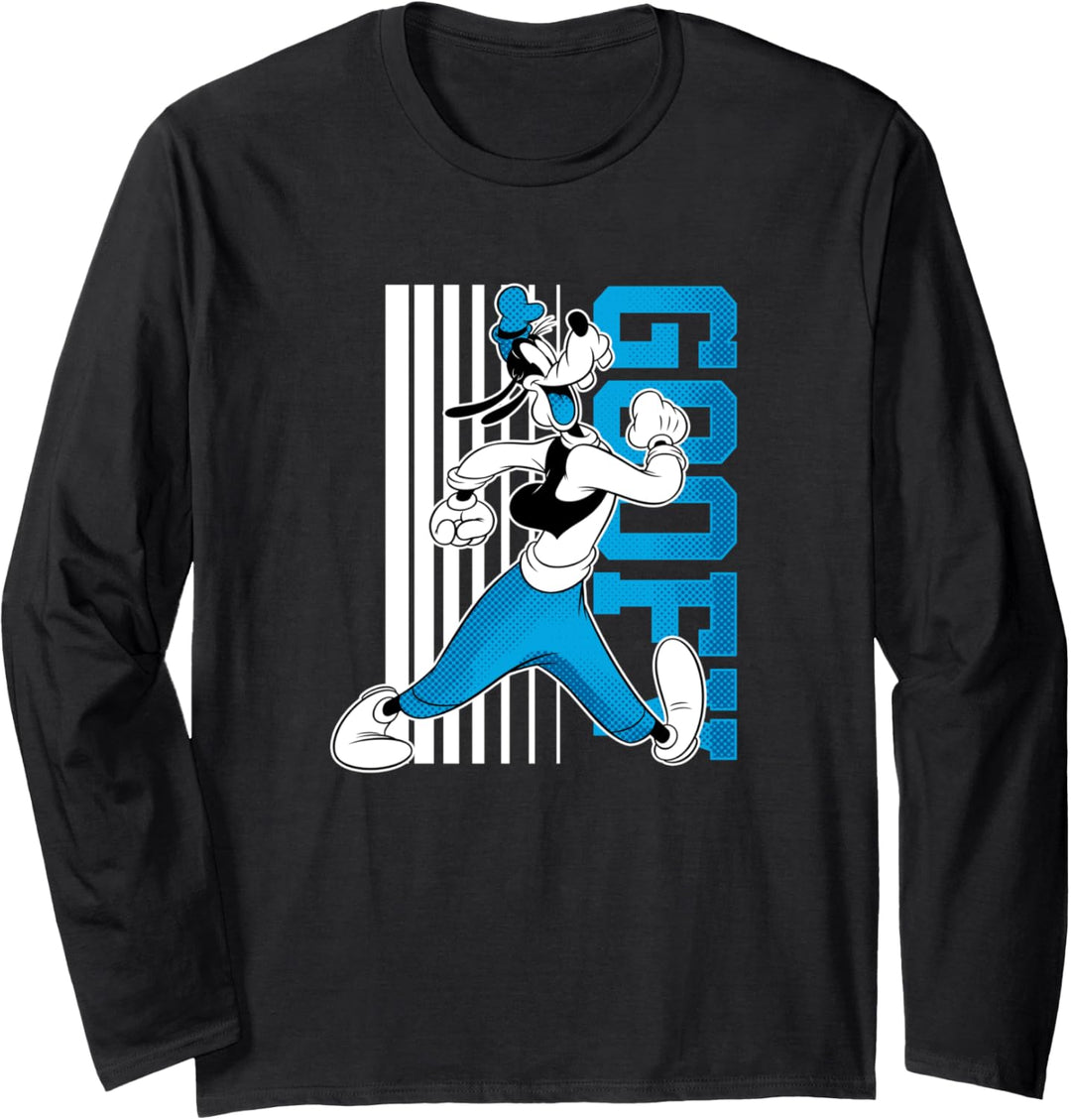 Disney Mickey And Friends Goofy Barcode Langarmshirt