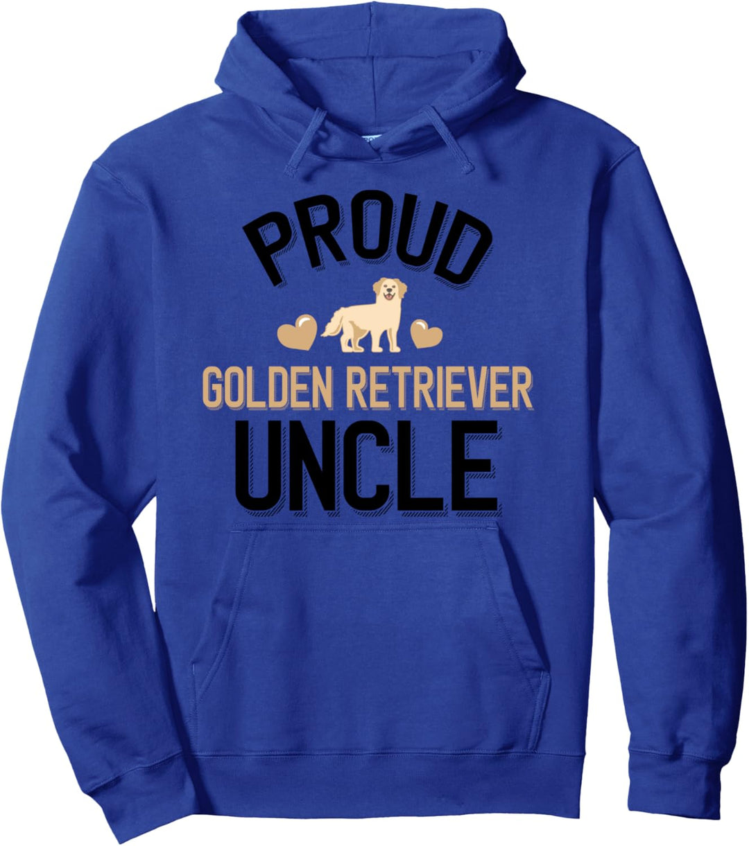 Cute Golden Retriever Uncle Pullover Hoodie