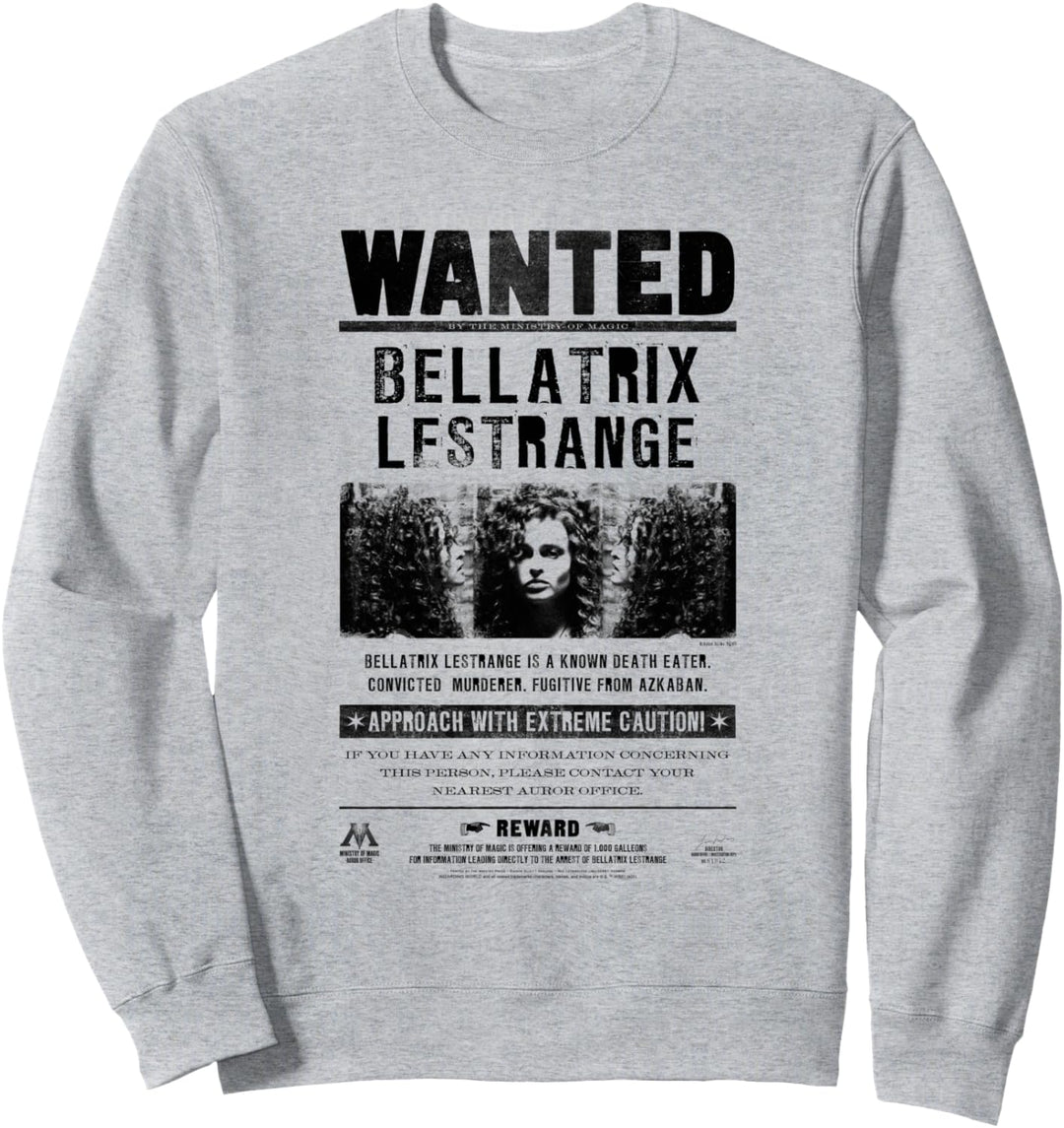 Harry Potter Bellatrix Lestrange Wanted Sweatshirt