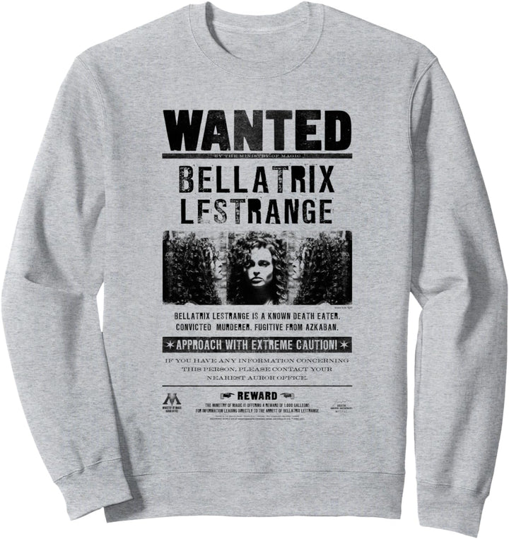 Harry Potter Bellatrix Lestrange Wanted Sweatshirt