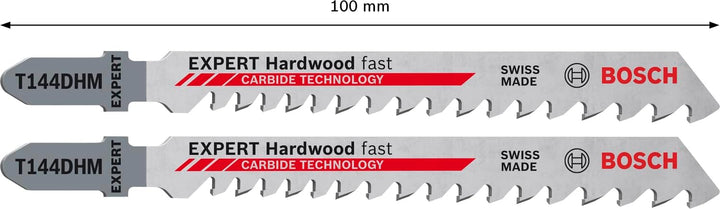 Bosch 2x Expert ‘Hardwood Fast’ T 144 DHM Stichsägeblatt (für Hartholz, WPC Holz-Kunststoff-Verbunds