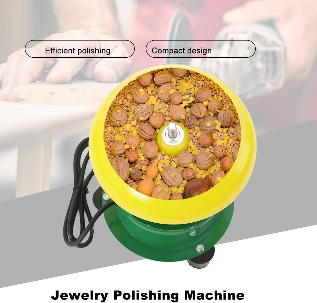 8 Zoll Poliermaschine Schmuck 100W Professionelles Steinpoliermaschine Elektrische Vibrierende Polie