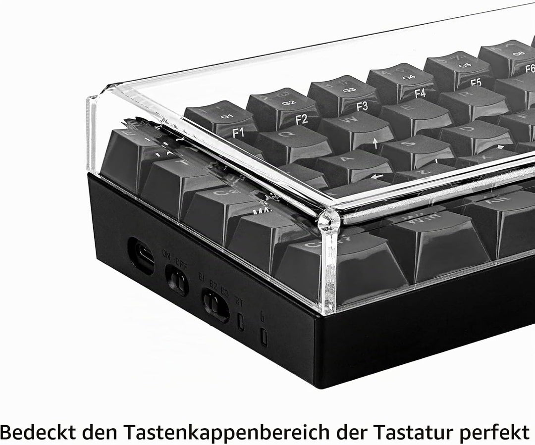 Geekria Premium Acryl-Tastaturabdeckung für 60% kompakte 61-Tasten-Tastatur, kompatibel mit Razer Hu