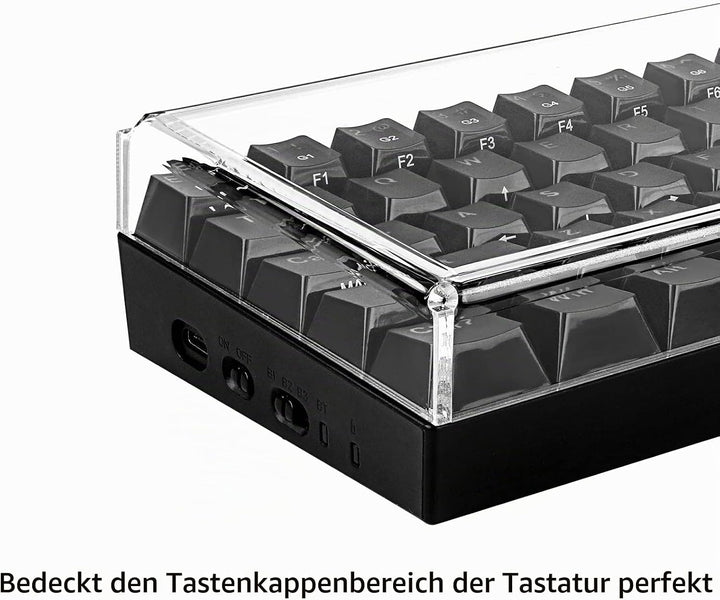 Geekria Premium Acryl-Tastaturabdeckung für 60% kompakte 61-Tasten-Tastatur, kompatibel mit Razer Hu