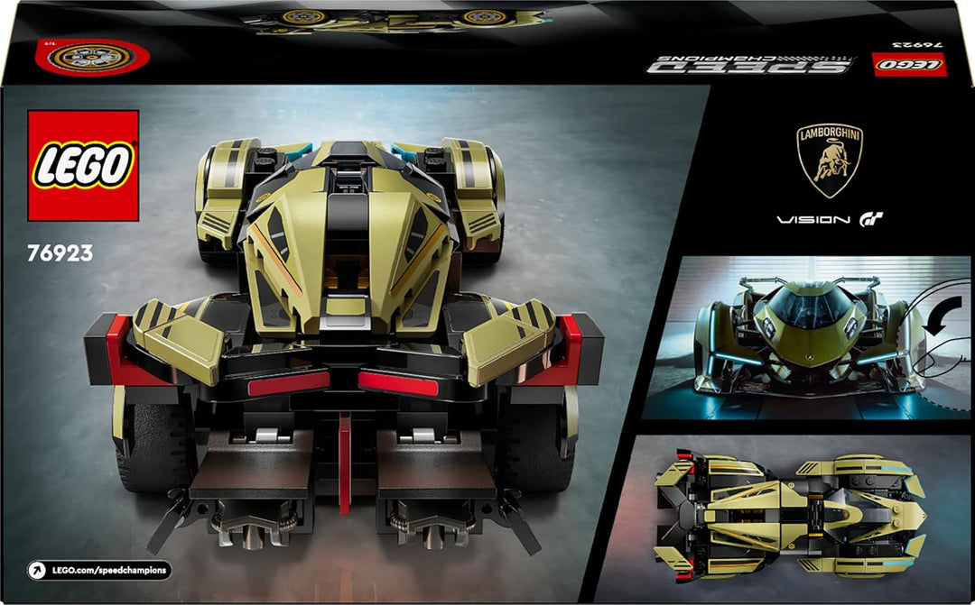 Lego Speed Champions Lamborghini Lambo V12 Vision GT Supersportwagen, Spielzeugauto mit baubarem Mod