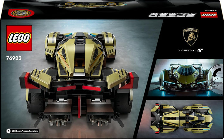 Lego Speed Champions Lamborghini Lambo V12 Vision GT Supersportwagen, Spielzeugauto mit baubarem Mod