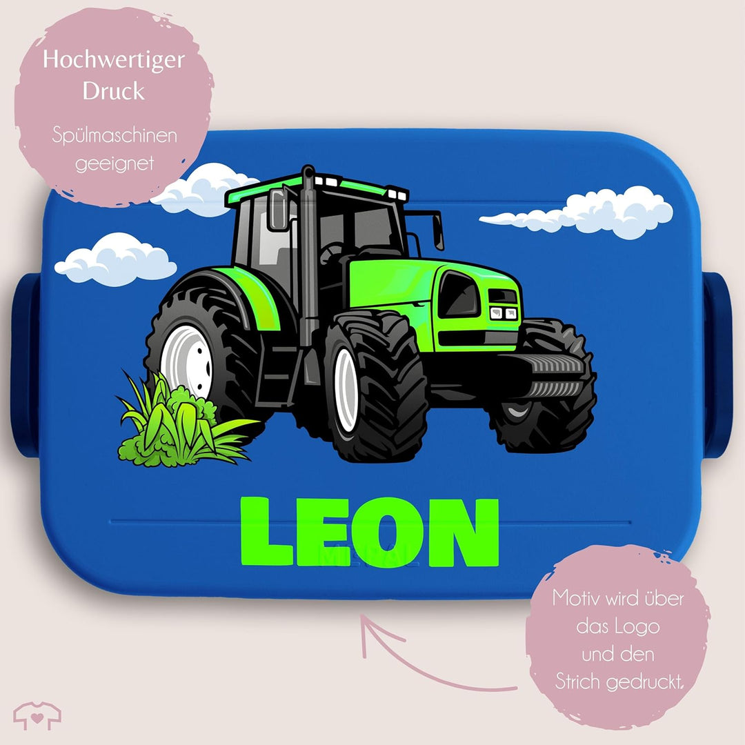 Kinder Bento Box Midi Lunchbox für Mepal Bentobox - Traktor Schlepper Zugmaschine Trecker - 900 ml -