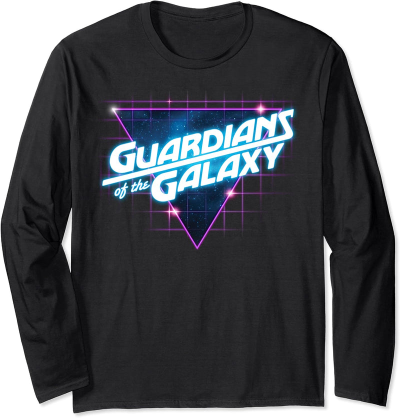 Marvel Guardians of the Galaxy Retro Logo Langarmshirt