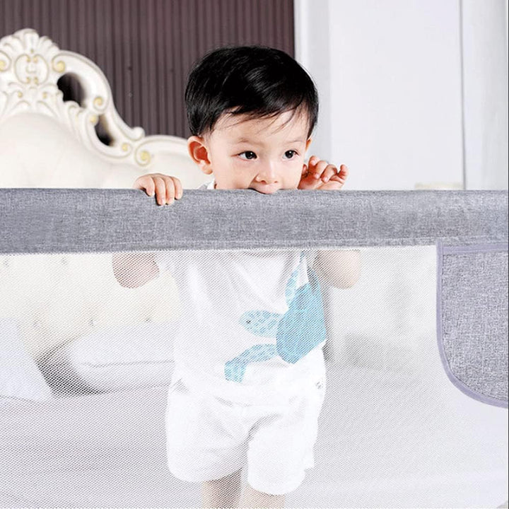 Bettschutzgitter für Kinder, faltbar, Bettgitter für Babys, Fallschutz, Barriere, höhenverstellbar (